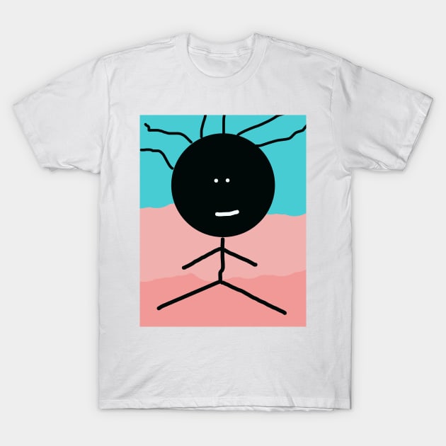 Sitting Baby Stick Figure T-Shirt by Eigo Wild